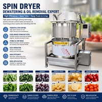 Hoge snelheid groente- en fruitcentrifugeermachine, roterende ontwateringsdroger, machine voor het verwijderen van olie uit aardappelchips en frieten