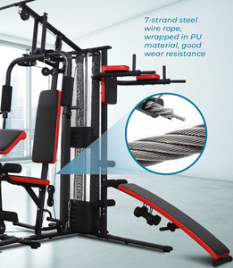 Equipo de Entrenamiento de Fuerza Multifuncional de 3 Estaciones con Pila de Pesas de 45 kg para Uso Doméstico, Peso Máximo del Usuario 125 kg - Product Image 2