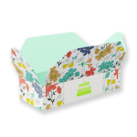 Boîtes cadeaux carrées en carton personnalisées, design brillant, emballage écologique réutilisable