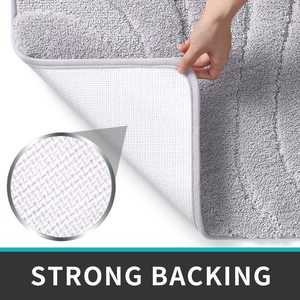 <span class=keywords><strong>Tapis</strong></span> <span class=keywords><strong>de</strong></span> bain en microfibre 3D Wave CF, super absorbant, <span class=keywords><strong>antidérapant</strong></span>, lavable en machine, <span class=keywords><strong>tapis</strong></span> <span class=keywords><strong>de</strong></span> <span class=keywords><strong>douche</strong></span> moelleux <span class=keywords><strong>pour</strong></span> la maison, l'hôtel et la décoration - Product Image 4