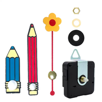Horloge miniature créative moderne en forme de crayon, 22x33,45mm, mouvement à quartz silencieux, plastique, fonctionne à piles, pour bureau d'enfant