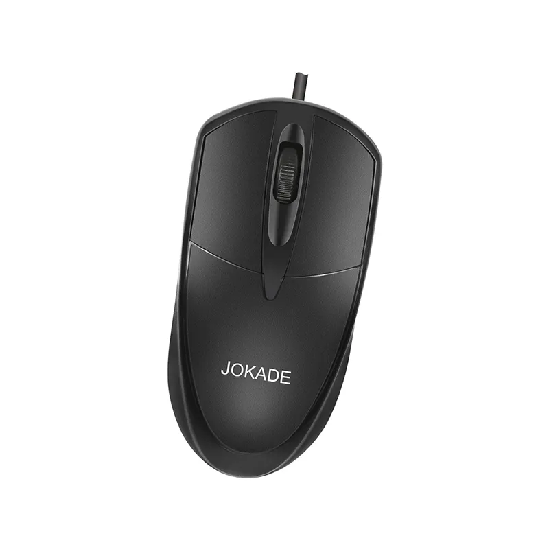 Jokade jf001 mouse com fio, mouse óptico de três botões, mouse preto e escritório para negócios