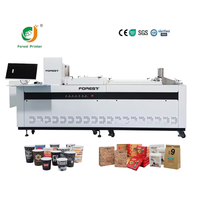 Karton-Druckmaschine Digitaldruckmaschine Single-Pass Wasserbasierte Tinte Postkarten-Drucker Papierdrucker Pizzakarton-Drucker