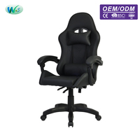 Fauteuils de jeu professionnels en gros pour usine de chaises, fauteuil de jeu inclinable avec LED dorsale, fauteuil de relaxation gaming WS8452