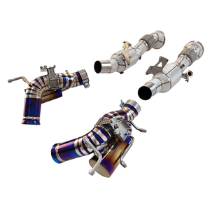 Per Ferrari 296 GTB 3.0T V6 2021+ Downpipe ad Alto Flusso e Sistema di Scarico <span class=keywords><strong>in</strong></span> Titanio con Valvola Frequency Racing <span class=keywords><strong>Crescendo</strong></span> - Product Image 1
