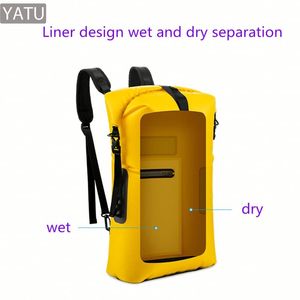 Mochila Impermeable de PVC de 20L con Cierre Enrollable, para Kayak, Senderismo, <span class=keywords><strong>Playa</strong></span>, Rafting, Escalada en Roca, Supervivencia, Venta al Por Mayor de Fábrica - Product Image 6