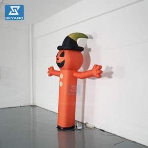 Sombrero <span class=keywords><strong>de</strong></span> bruja inflable <span class=keywords><strong>de</strong></span> Halloween modelo fantasma con luces LED para decoración <span class=keywords><strong>de</strong></span> patio - Product Image 4