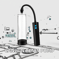 Elektrische Automatische USB-Aufladbare Silikon Wasserdichte Saugpumpe mit Smart-Griff Größe S Penispumpen-Set