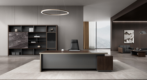 Mesa de Oficina Moderna en Forma de L con Retorno Lateral, Muebles de Oficina, Venta Caliente - Product Image 3