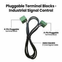 Câble médical blindé en PVC 24 AWG personnalisé, faisceau de connexion à fiche verte, adaptateur de drainage en feuille d'aluminium-Mylar CMG, connecteurs anti-feu