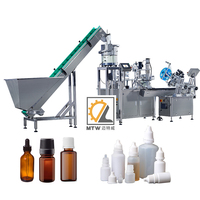Ligne de production de machines de remplissage et de bouchage automatiques de sirops liquides oraux en petites bouteilles MTW