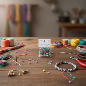 Perline in Legno Ilan 6mm Multicolore per Creazione di Gioielli Artigianali - Product Image 2