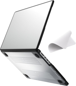 Coque anti-fissuration pour MacBook Pro 14 pouces 2024 2023 2021 Version M4 M2 M1 Noir TPU Edge Hard PC Shell Matte Clear Covers - Product Image 1