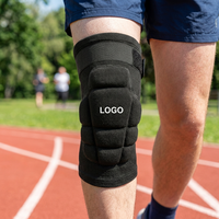 Genouillère de protection intégrale avec sangle réglable, éponge épaisse, antidérapante, absorbant les chocs, pour le rugby et les sports de contact