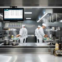 Teclado Programable LIF de 21 Teclas para Cocina, con Barra de Visualización, Interfaz USB Inalámbrica, Acero Inoxidable, Compatible con Múltiples Sistemas Operativos, KDS