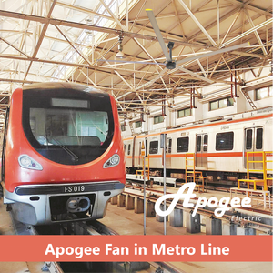 Ventilador de Techo HVLS de Gran Tamaño y Buena Ventilación para Estación de Tren en Japón - Product Image 3