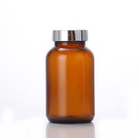 Bouteille en verre de comprimé médical pharmaceutique à large bouche