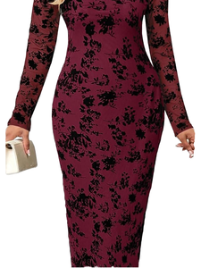 For off Shoulder Strapless Three Layer <b>Ruffles</b> Sleeves Bodycon Empire Waist Bandage <b>Dress</b> Elegant Ladies Red Cocktail - Product Image 1