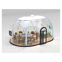 Dôme de camping en forme de bulle pour hôtels, Dôme modulaire préfabriqué pour complexes hôteliers