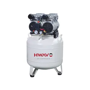 Beste Prijs 80 Liter Gastank 2hp 1500W Dubbele Luchtpomp Stom Olievrije Mobiele Kleine Beste Luchtcompressoren