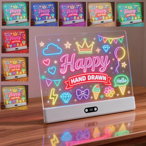 Pizarra de Dibujo LED Portátil con Luz para Niños, Regalo Educativo, Tableta de Dibujo Recargable con 7 Colores, Edades 2-3 - Product Image 4