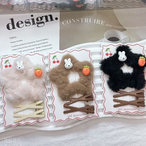 <b>Cute</b> Fuzzy Star Hair Clips For Girls 10 Cm Daily Use BB Clip Headdress <b>Accessory</b> - Product Image 1
