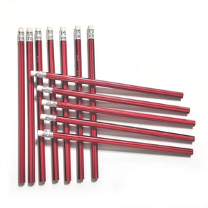 Juego de Lápices HB Rojos y Negros Clásicos de 17.5 cm de Largo con Logotipo Personalizado y Empaque Exterior, para Uso Escolar y de Oficina - Product Image 5