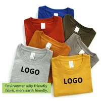 Plain Heavy T-Shirt Benutzer definierte gestickte Logo-Design Unisex Blank Tan Digital gedruckte Männer Baumwolle Stickerei DTG Druck T-Shirts
