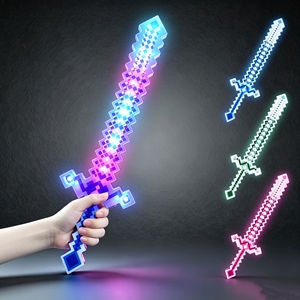 ดาบคริสตัล LED กระพริบแสงแบบโมเสก YT Wholesale ของเล่นดาบแสงสำหรับงานปาร์ตี้ฮาโลวีน คริสต์<span class=keywords><strong>มา</strong></span>ส ของขวัญตกแต่ง - Product Image 1