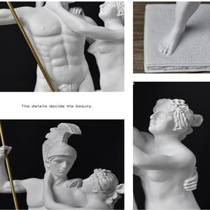 Resina blanca Ares Afrodita Estatua Dios griego <span class=keywords><strong>Escultura</strong></span> <span class=keywords><strong>Marte</strong></span> Estatuilla Interior Escritorio Baño Oficina Estante Mantel Ángel Decoración - Product Image 2