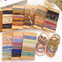 Nouveau design Simple élégant cheveux cravate Bracelets Kit haute élasticité queue de cheval chignon bandes de cheveux embellir fête accessoire de cheveux pour