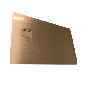 บัตรเครดิตสแตนเลสสตีลคุณภาพสูง เงางาม ลายกุหลาบ บัตรธนาคารโลหะเต็มใบ บัตรวีซ่า  สลักชื่อและหมายเลขได้ สำหรับงาน DIY - Product Image 3