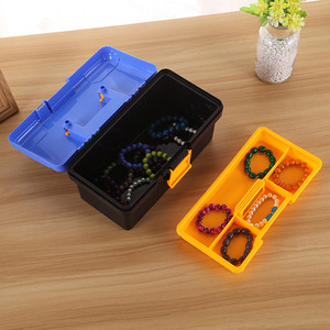 Jewelry Box <b>Plastic</b> <b>Storage</b> Organizer 2.4L Rectangle Multi Compartment Eco Friendly Household Car Use - Product Image 1