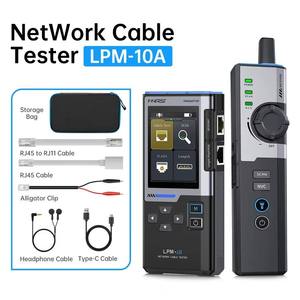 FNIRSI LPM-10A Multifunctional Wire Tracker PoE Port <b>RJ45</b> RJ11 <b>Cable</b> Length for High Accuracy Network Maintenance Tester 1 Year - Product Image 1