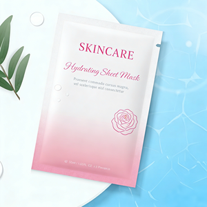 Custom High Quality 3 <b>Side</b> Seal <b>Bag</b> Facial Cleanser Facial Sheet Mask Design Tear Notch <b>Small</b> Heat Seal Packaging Pouch - Product Image 3