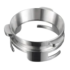 Customize logo brand espresso dosing funnel precision stainless steel coffee dosing ring works with portafilters