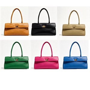 Flap Tote <strong>Bag</strong> with Turnlock PU Leather <strong>Women</strong> Handbag High Quality Factory Wholesale Fashion Lady Accessory Bolsa Mujer <strong>Satchel</strong> - Product Image 1