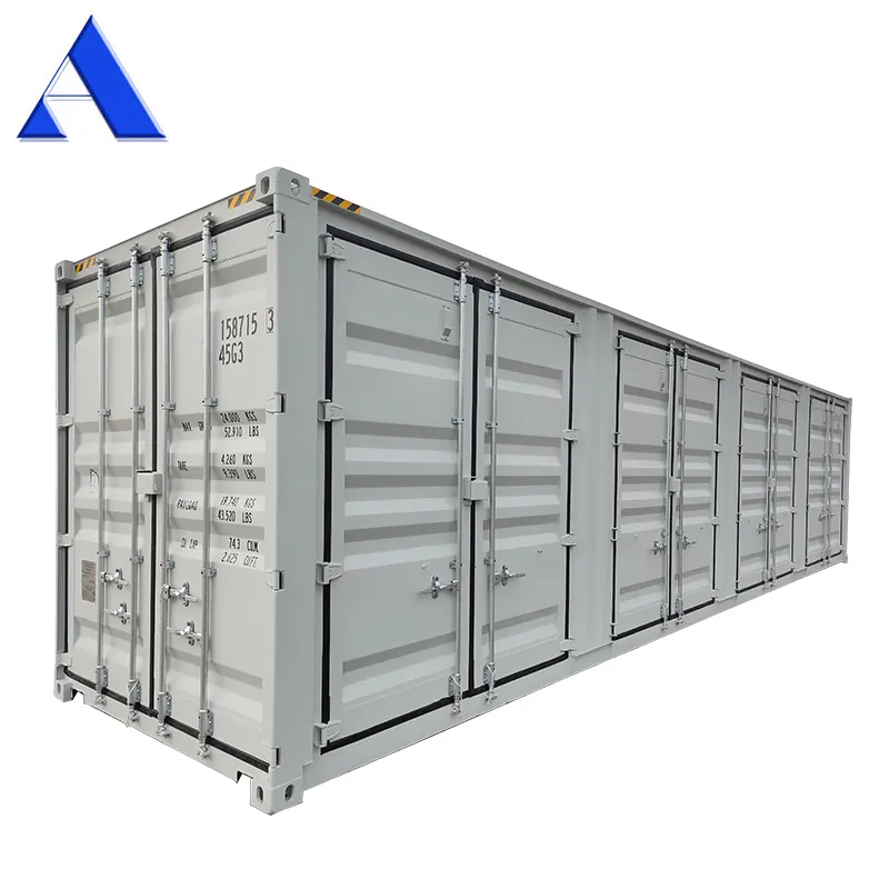 Multi Side Door Open Portable Storage Units 40 foot 40 ft 40ft 4 Door High Cube Shipping Container Side Opening