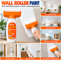Kit de rouleaux à peinture murale, ensemble d'outils de peinture intégrés pour la réparation des murs intérieurs et la rénovation de la maison