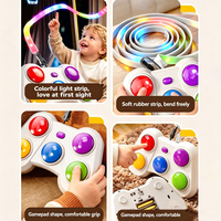 Jeu éducatif AJB : Machine interactive de jeu de rythme et de mélodies dynamiques avec lumières clignotantes pour l'élimination des éléments