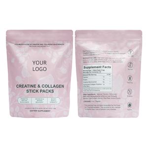 Collagene e Creatina da Erba in Stick Pack, Non OGM, Micronizzato, Pre-Allenamento, Energia e Supporto Articolare - Product Image 4