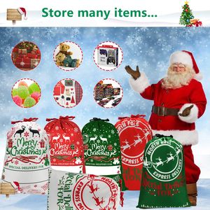Borsa <span class=keywords><strong>di</strong></span> Babbo <span class=keywords><strong>Natale</strong></span> in tela <span class=keywords><strong>di</strong></span> cotone <span class=keywords><strong>di</strong></span> alta qualità a forma <span class=keywords><strong>di</strong></span> <span class=keywords><strong>albero</strong></span> <span class=keywords><strong>di</strong></span> <span class=keywords><strong>natale</strong></span> sacchi regalo Extra grandi borse con coulisse per vacanze - Product Image 2