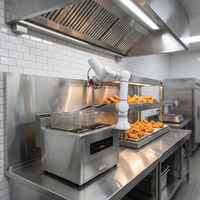 Friteuse Commerciale Intelligente Électrique / Friteuse Robot Automatique à Induction pour Frites