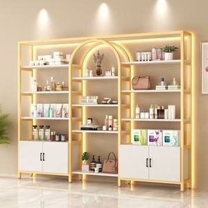 Exhibidor de Maquillaje Moderno de Acero Inoxidable de Alta Calidad, Cómodo y Duradero, para Salones de Belleza y Venta Minorista - Product Image 2