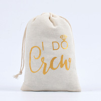 Kit de récupération après gueule de fête pour enterrement de vie de jeune fille, mariage, demoiselle d'honneur, avec sac en coton à cordon de serrage, « Je n'ai rien à regretter »