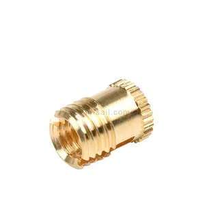 M2 M3 M5 M6 Copper nut brass knurled cold press fit in threaded insert fastener nuts