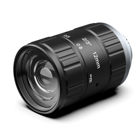 2/3" Sensor 12mm F2.8 FA Lens C-mount Machine Vision Industrial Fixed Aperture Lens 10MP Factory Automation Camera Lenses