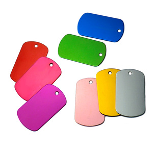 Etiqueta de identificación personalizada para mascotas, logo de metal de oro rosa, regalo de promoción, grabado láser de acero inoxidable, etiqueta de perro en blanco - Product Image 6