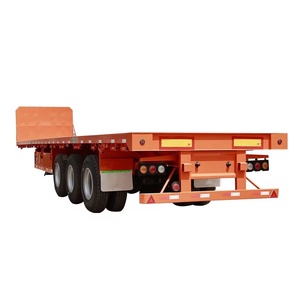 Semi-<span class=keywords><strong>remorque</strong></span> à plateau plat, châssis robuste pour le transport de conteneurs portuaires - Product Image 3