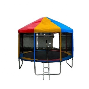 6ft-16ft Vòng <span class=keywords><strong>Trampoline</strong></span> với an toàn bao vây net với bìa với màu sắc đầy màu sắc nhiệm vụ nặng nề nhảy mat với thang cho trẻ em - Product Image 1